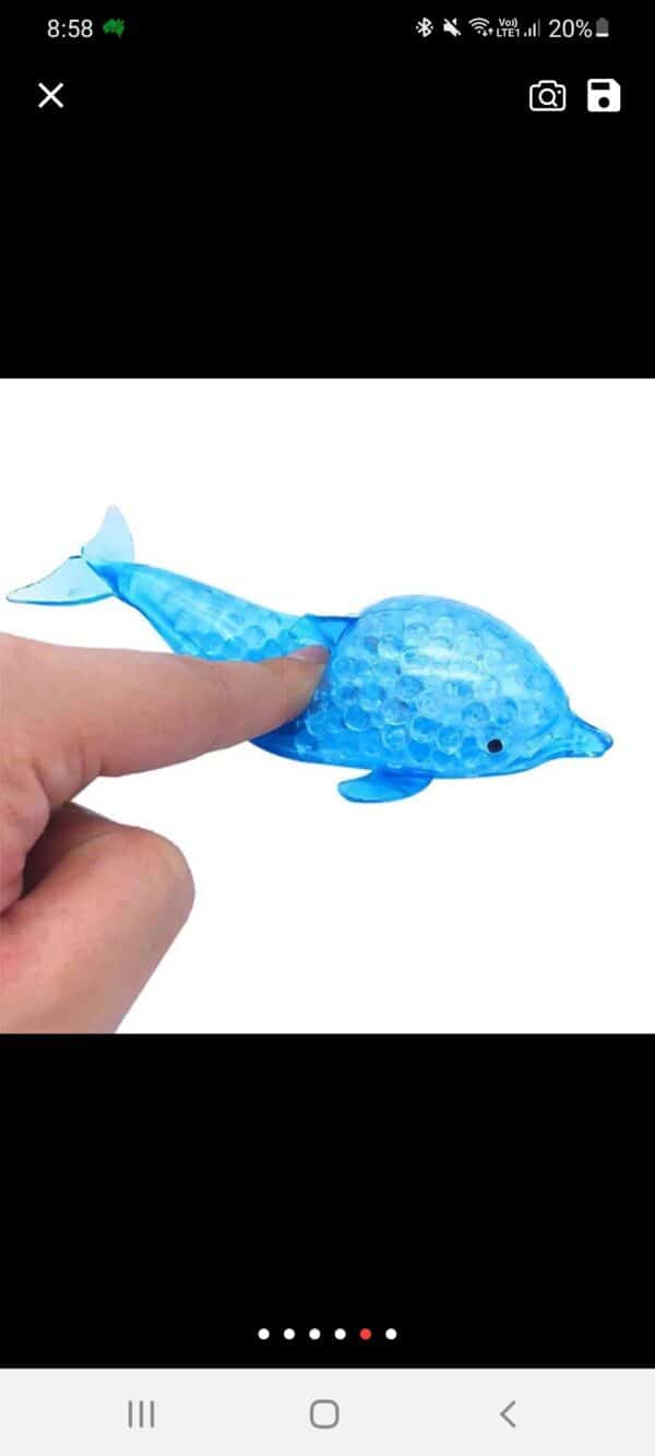 Squeezy Water Bead Dolphin - Image 2