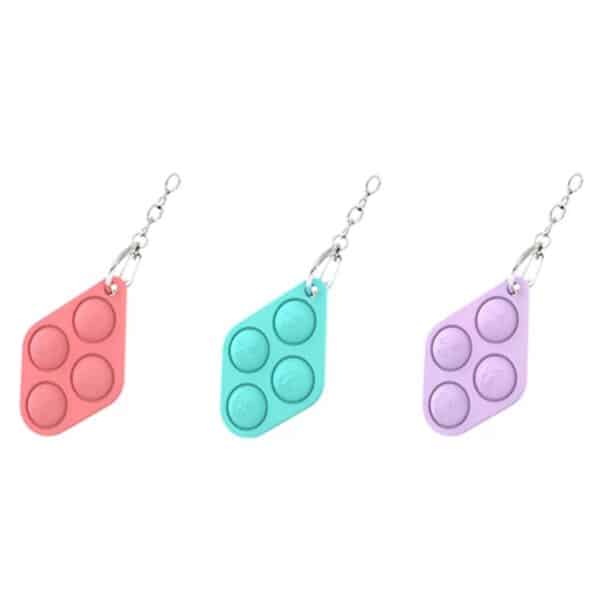 Keyring diamond bubble popper