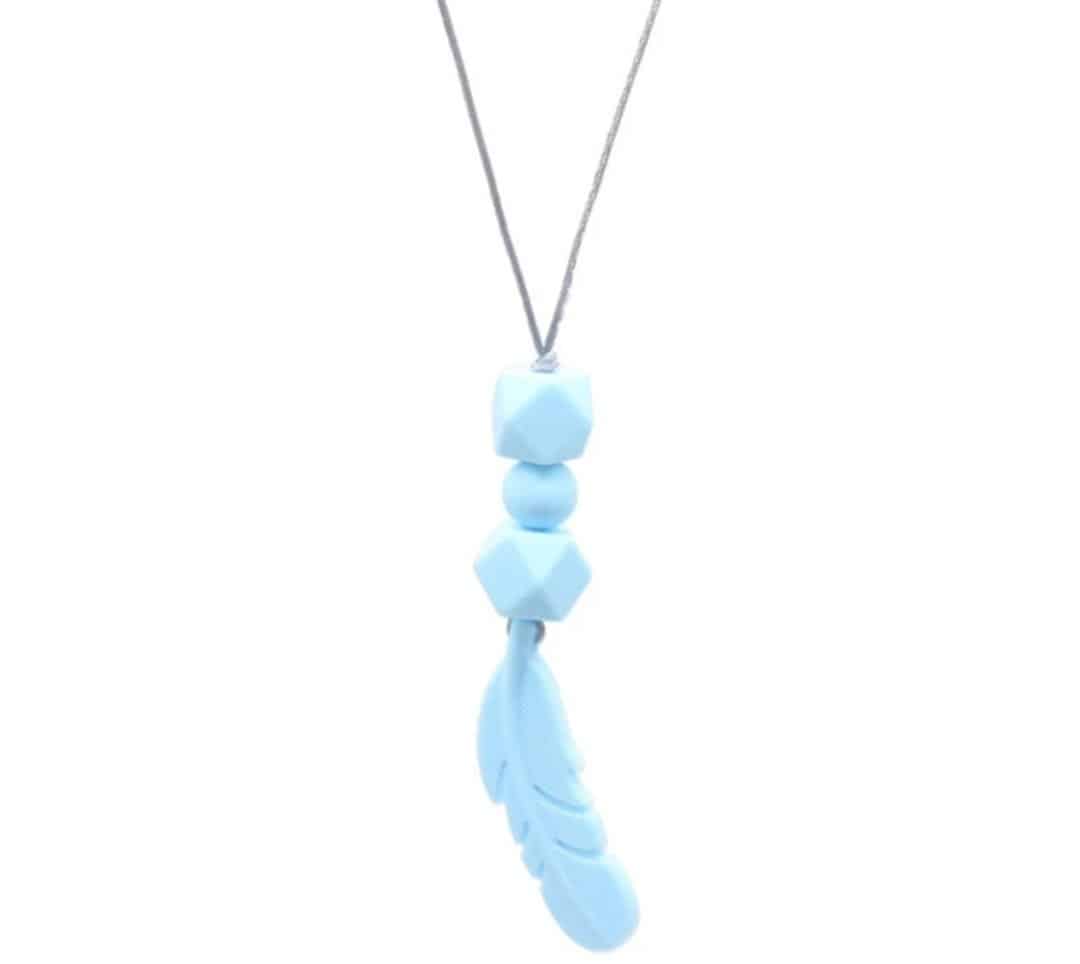 Feather and Beads Sensory Chew Necklace - Image 2