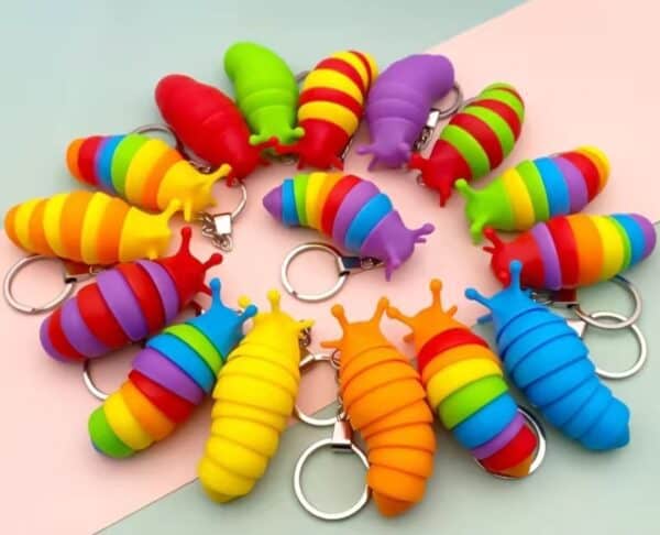 Slug fidget keyring